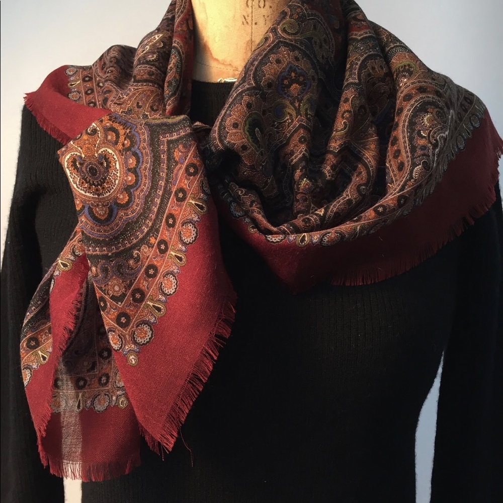 Alcott & Andrews Paisley Scarf